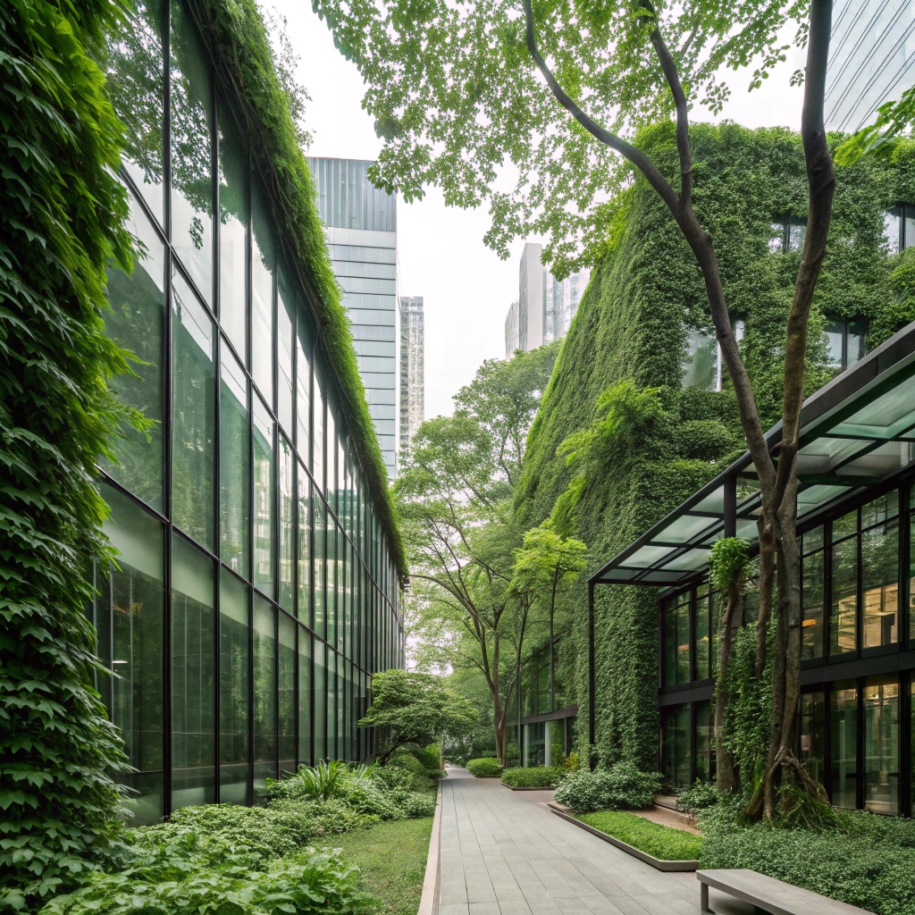 Patio interior tropical